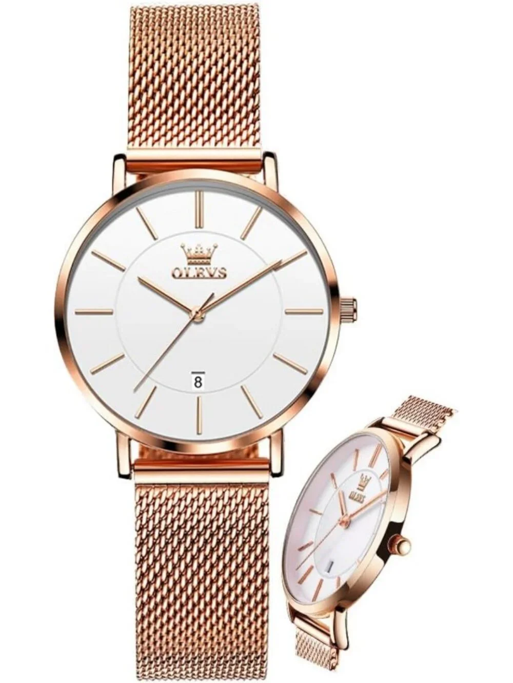 Elegant Women's Stainless Steel Dress Watch - Classic Design for Every Occasion